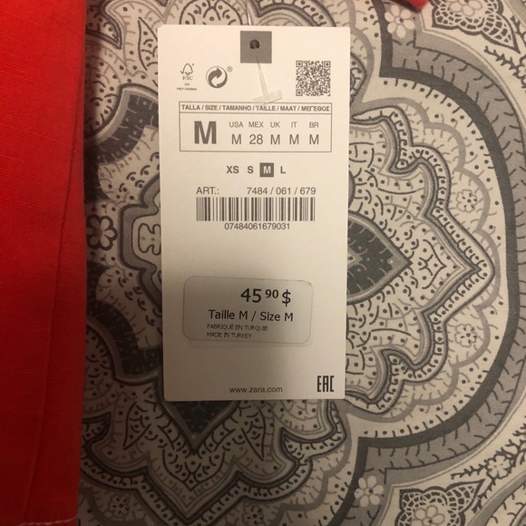 ZARA NWT button up crop - Picture 3 of 4